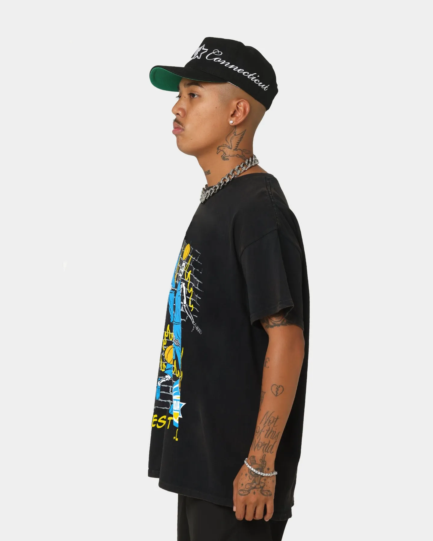 Goat Crew Golden Finals Vintage T-Shirt Washed Black