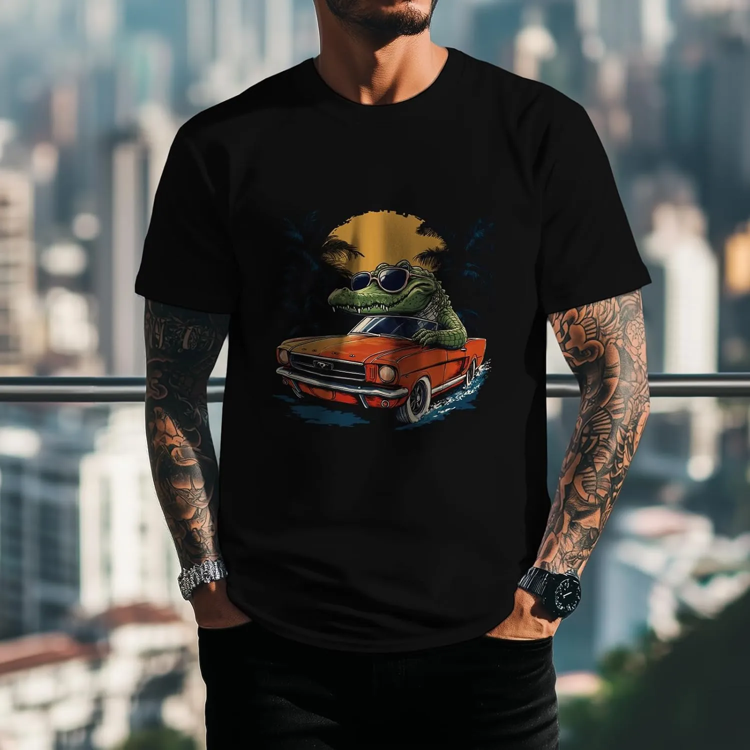 Graphic T-Shirts for Men Short Sleeve Cotton Casual Erater Shirt Big and Tall Lightweight Summer Tops
