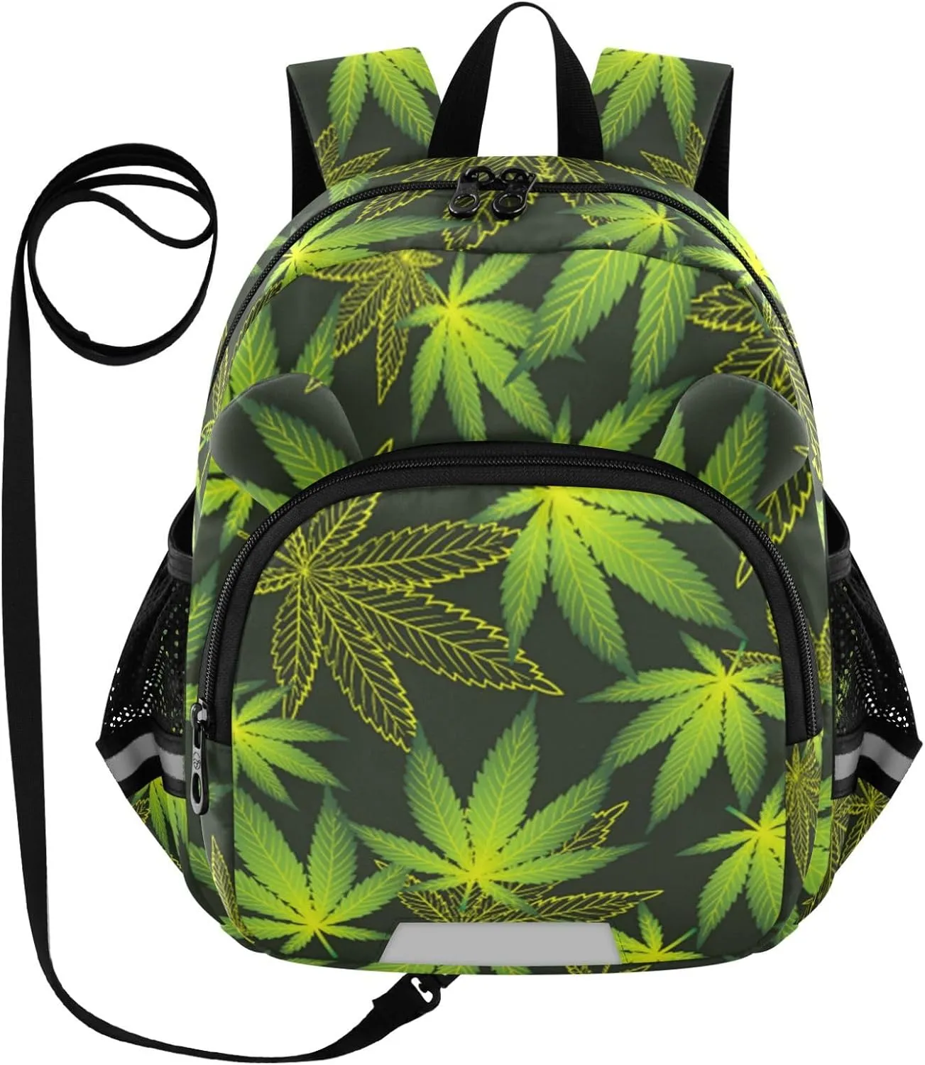 Green Leaf Dark Little Kid Toddler Backpack Baby Boys Girls Kindergarten Pre School Bags Cute Cartoon Backpacks for children
