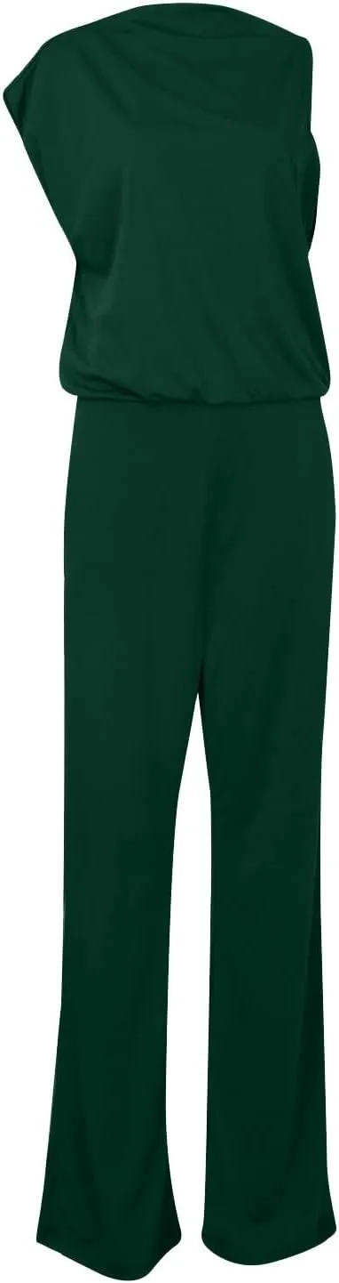 Gym Pants for Women,Women's Banquet Dress Jumpsuit Sexy Hanging Neck Women's Trousers Spring&Summer Clothing