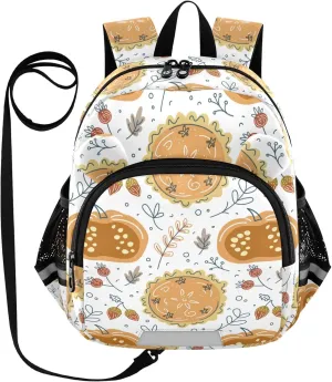 Hand Drawn Leaves Aorns Little Kid Toddler Backpack Baby Boys Girls Kindergarten Pre School Bags Cute Cartoon Backpacks for children