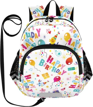 Happy Birthday Wrapping Paper Little Kid Toddler Backpack Baby Boys Girls Kindergarten Pre School Bags Cute Cartoon Backpacks for children