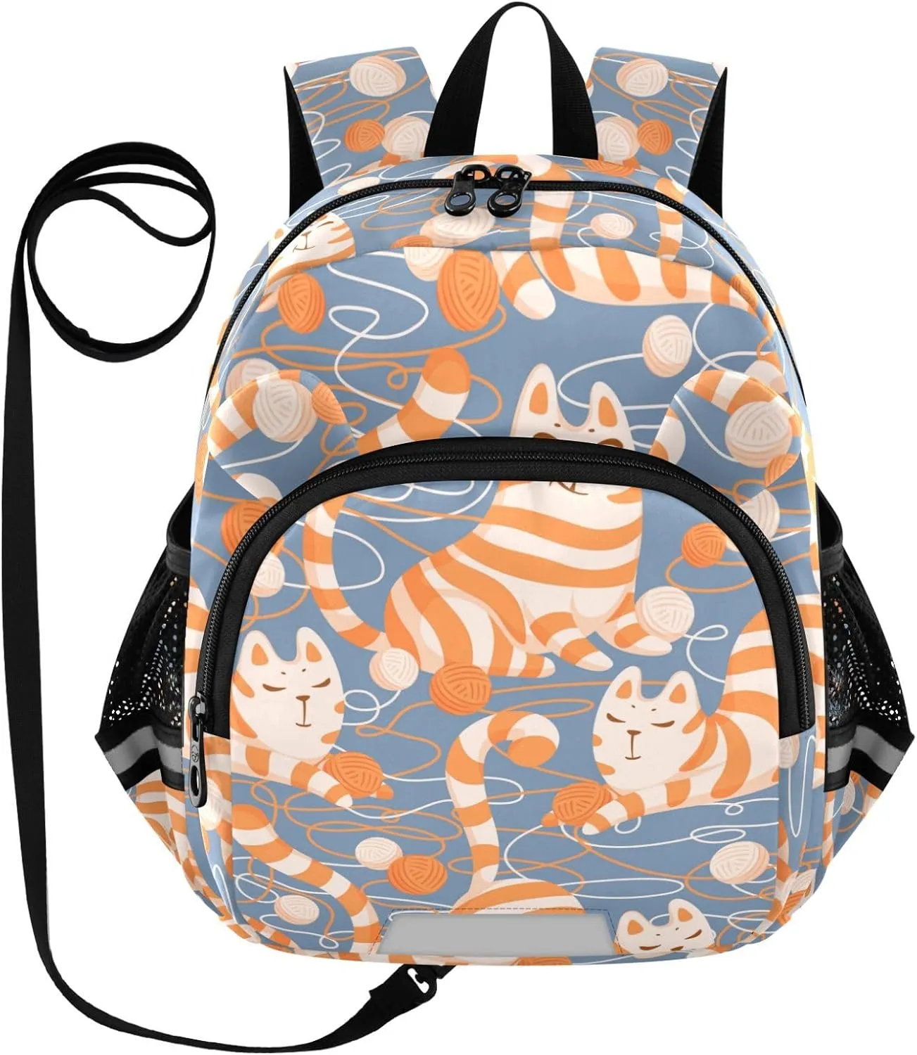 Happy Striped Red Cats Little Kid Toddler Backpack Baby Boys Girls Kindergarten Pre School Bags Cute Cartoon Backpacks for children