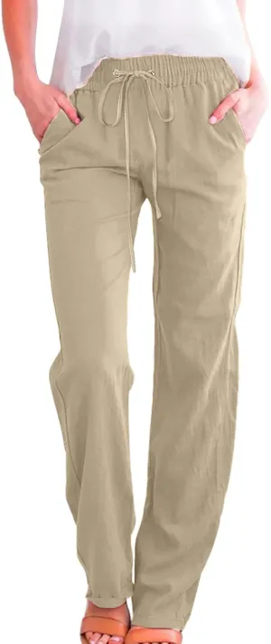 High Waisted Work Pants for Women Winter Elegantes Work Thermal with Pockets High Waisted Straight Leg