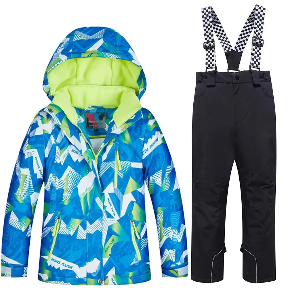 Hotian Kids Skiing Snowboarding Insulated Suits Windproof