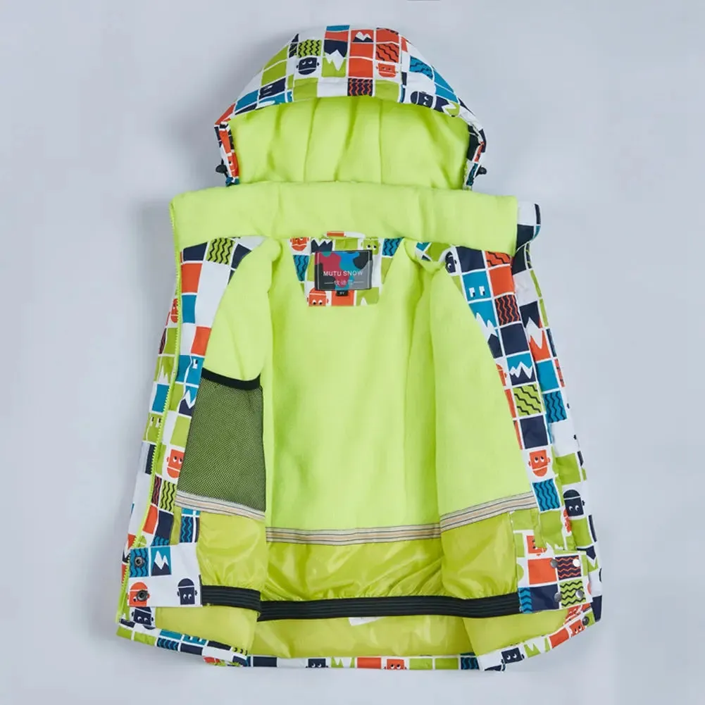 Hotian Kids Skiing Snowboarding Insulated Suits Windproof