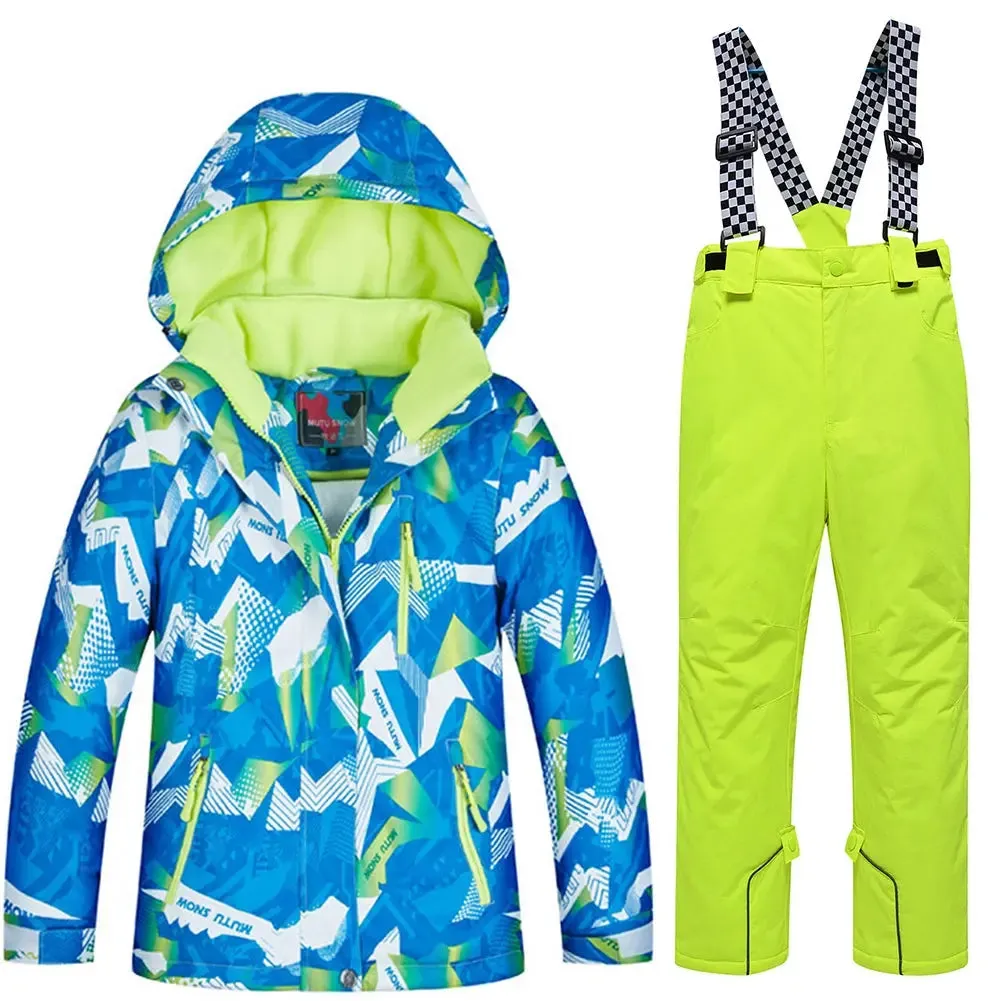 Hotian Kids Skiing Snowboarding Insulated Suits Windproof