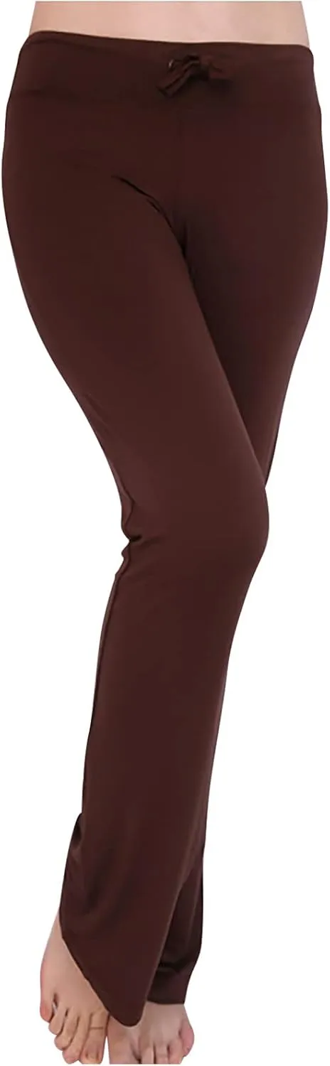 Hvyesh Womens Yoga Pants Wide Leg High Waist Tummy Control Loose Comfy Lounge Trousers Bootcut Drawstring Workout Leggings