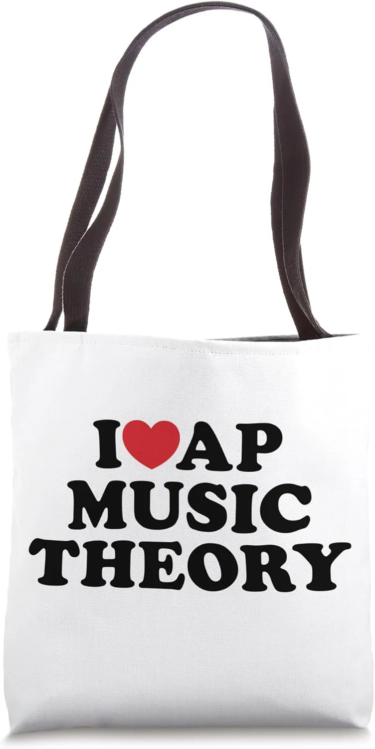 I Love AP Music Theory I Heart Teacher Student Tote Bag