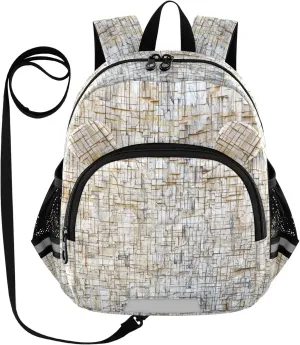 Irregular Beige Brick Little Kid Toddler Backpack Baby Boys Girls Kindergarten Pre School Bags Cute Cartoon Backpacks for children