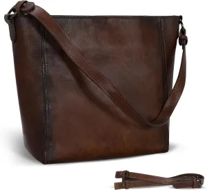 Iswee Leather Purses for Women Tote Bag Designer Crossbody Bag Womens Shoulder Handbag Satchel Medium Work Purses