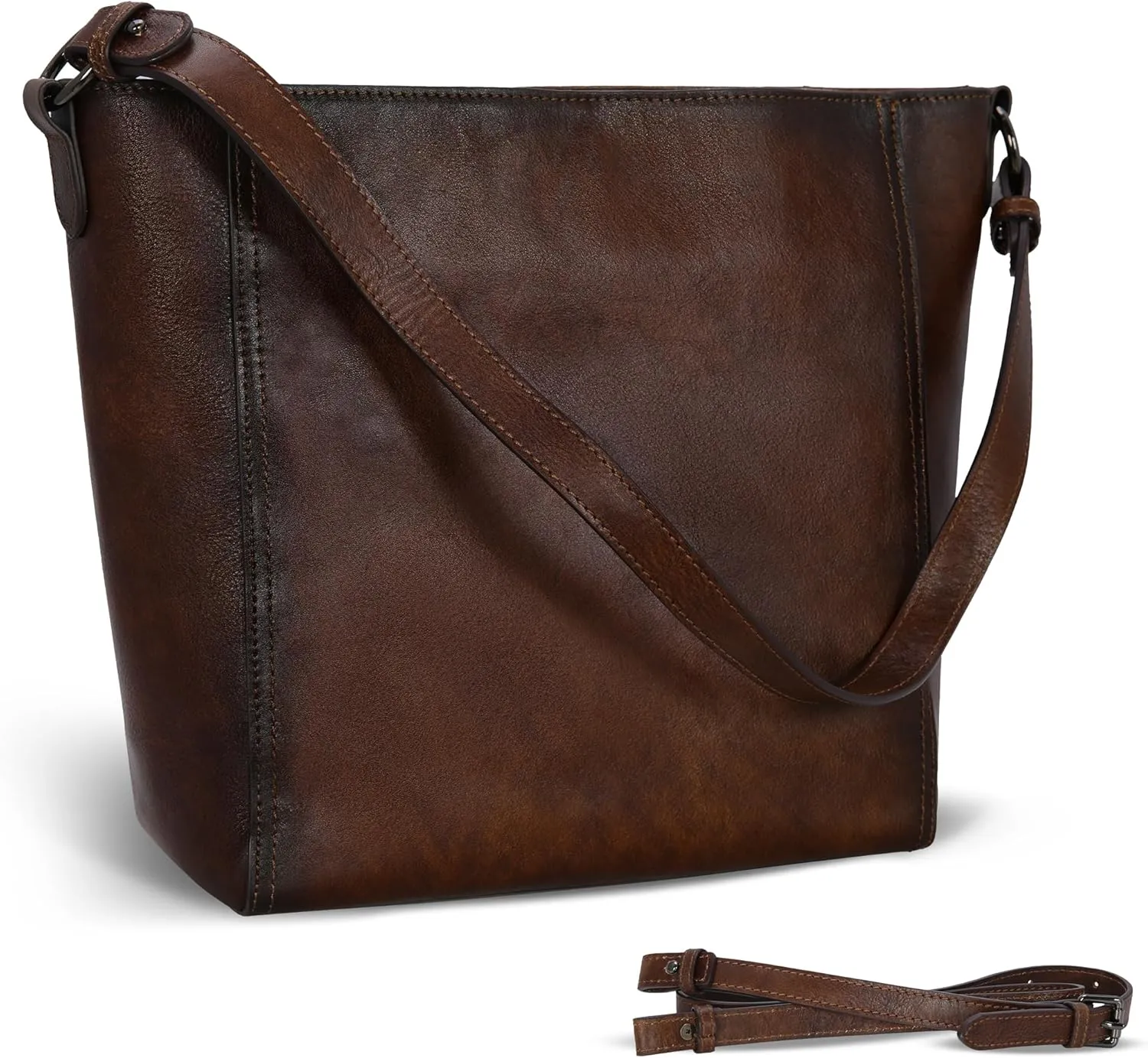 Iswee Leather Purses for Women Tote Bag Designer Crossbody Bag Womens Shoulder Handbag Satchel Medium Work Purses