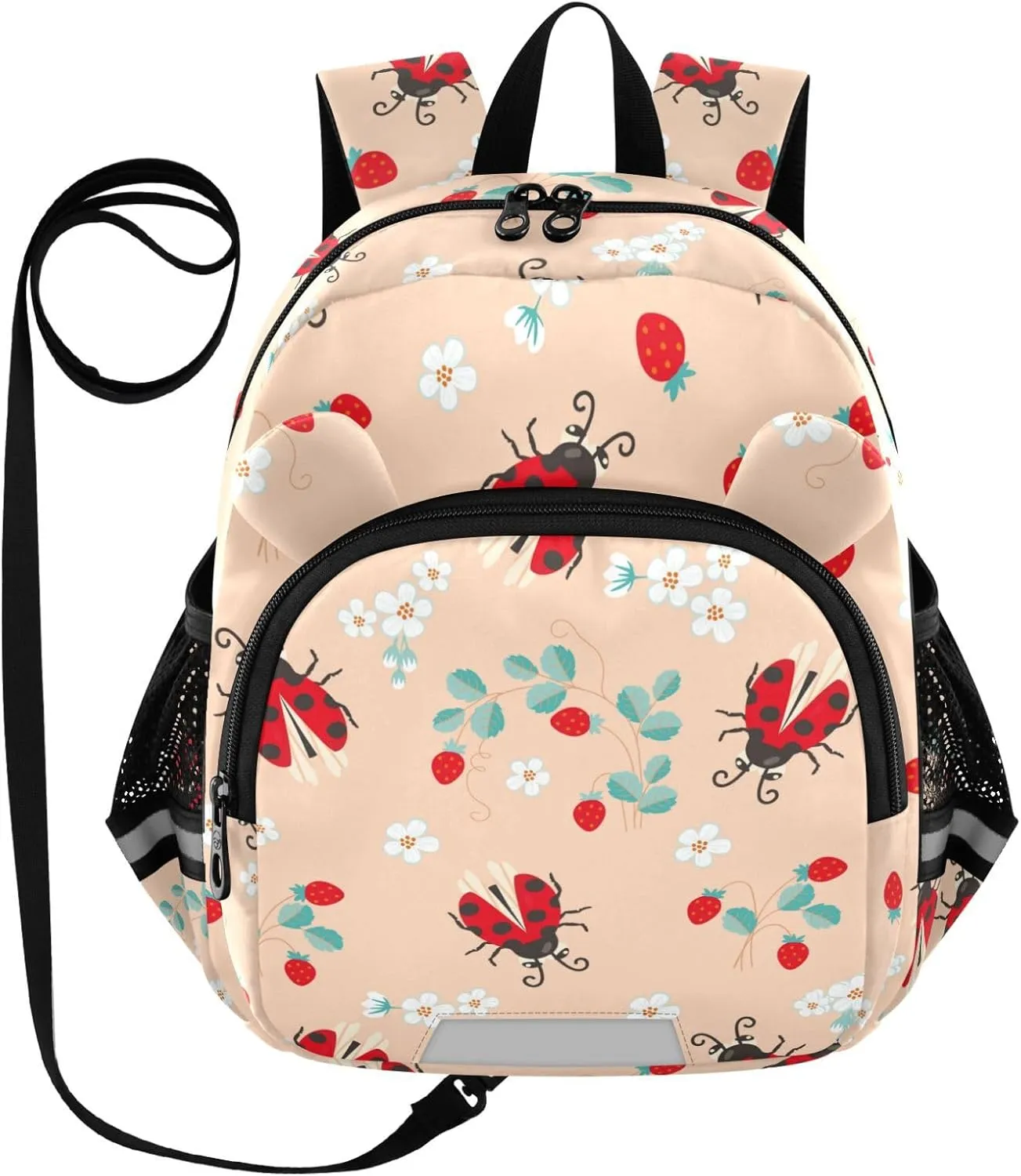 Ladybug Strawberry Fruits Little Kid Toddler Backpack Baby Boys Girls Kindergarten Pre School Bags Cute Cartoon Backpacks for children