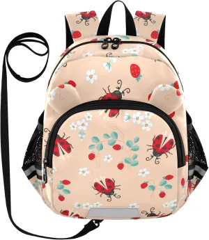 Ladybug Strawberry Fruits Little Kid Toddler Backpack Baby Boys Girls Kindergarten Pre School Bags Cute Cartoon Backpacks for children