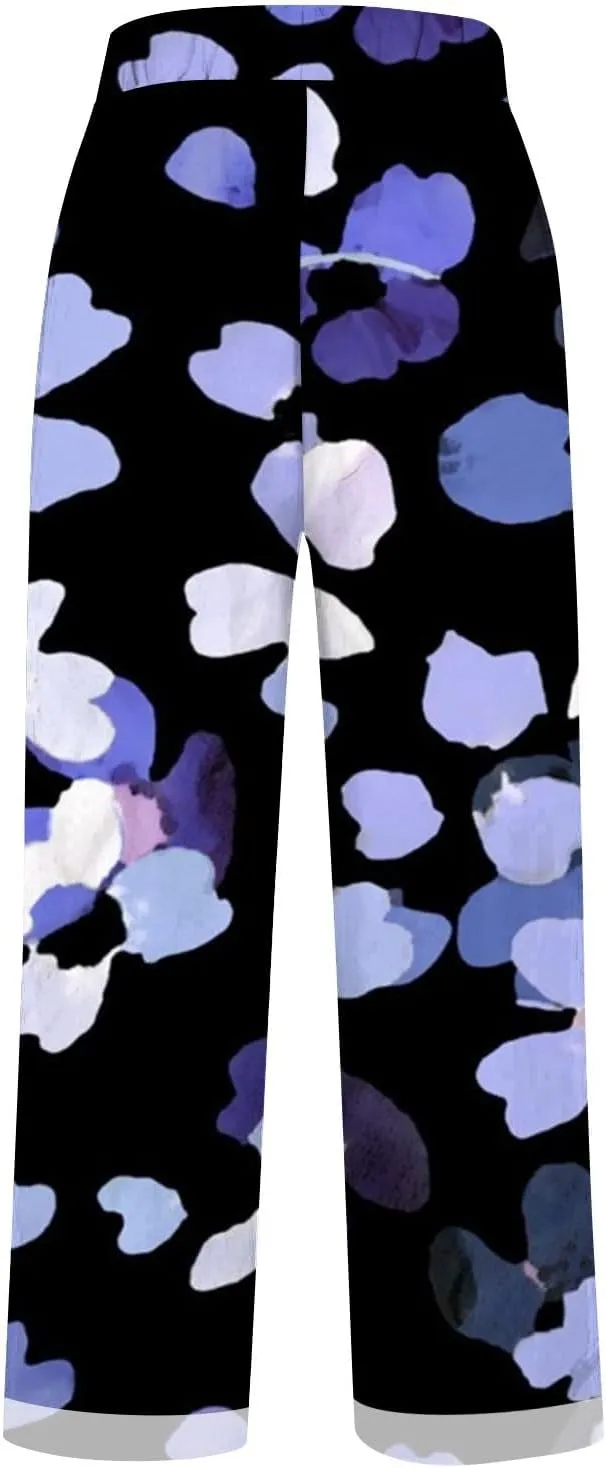 Linen Pants Petite Women Slim Spring Drawstring Scrub Pants for Women Petite Flowy Pants Petite Length