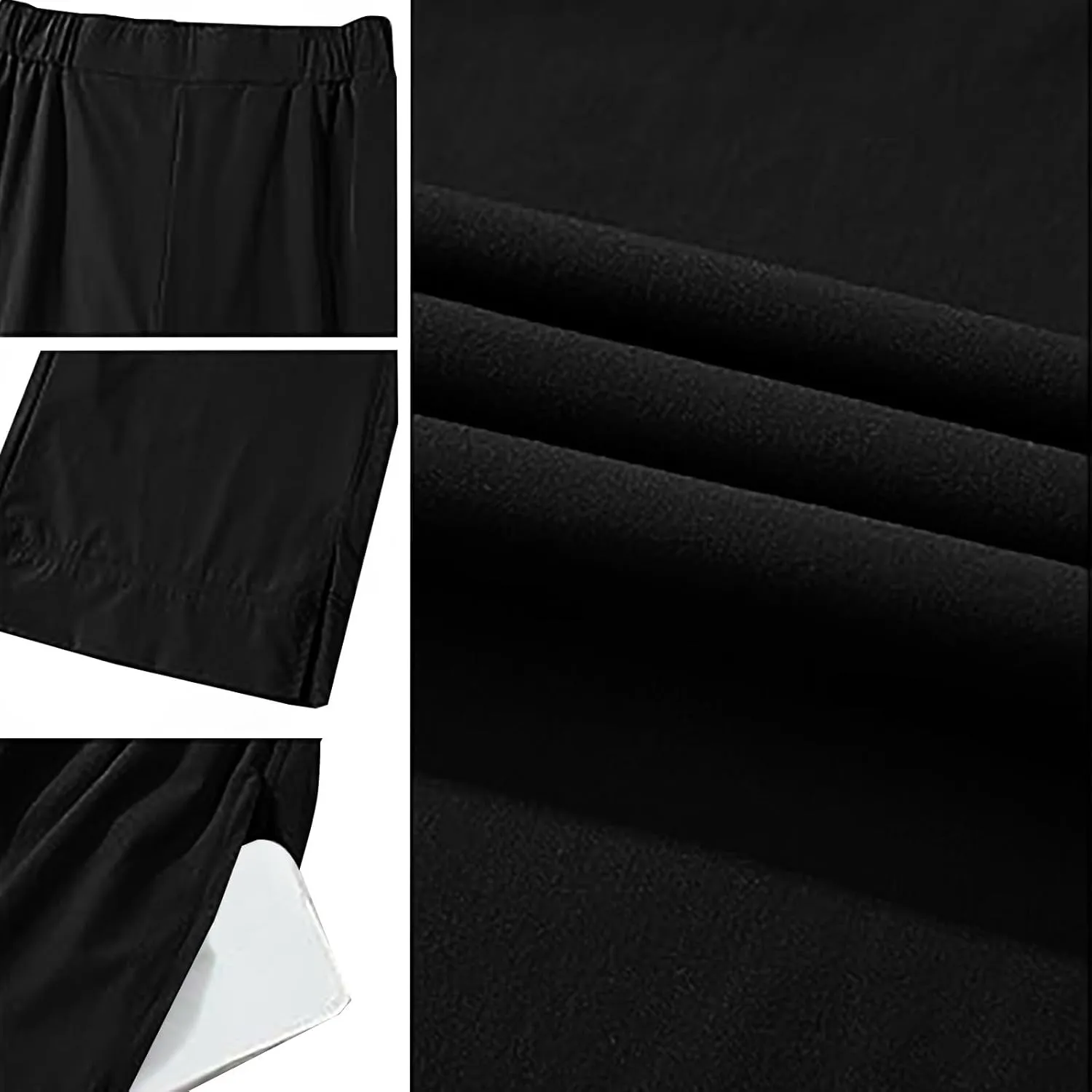 Linen Pants Women 2025 Summer Wide Leg High Waisted Lightweight Womens Trousers with Pockets Loose Casual Lounge Pant