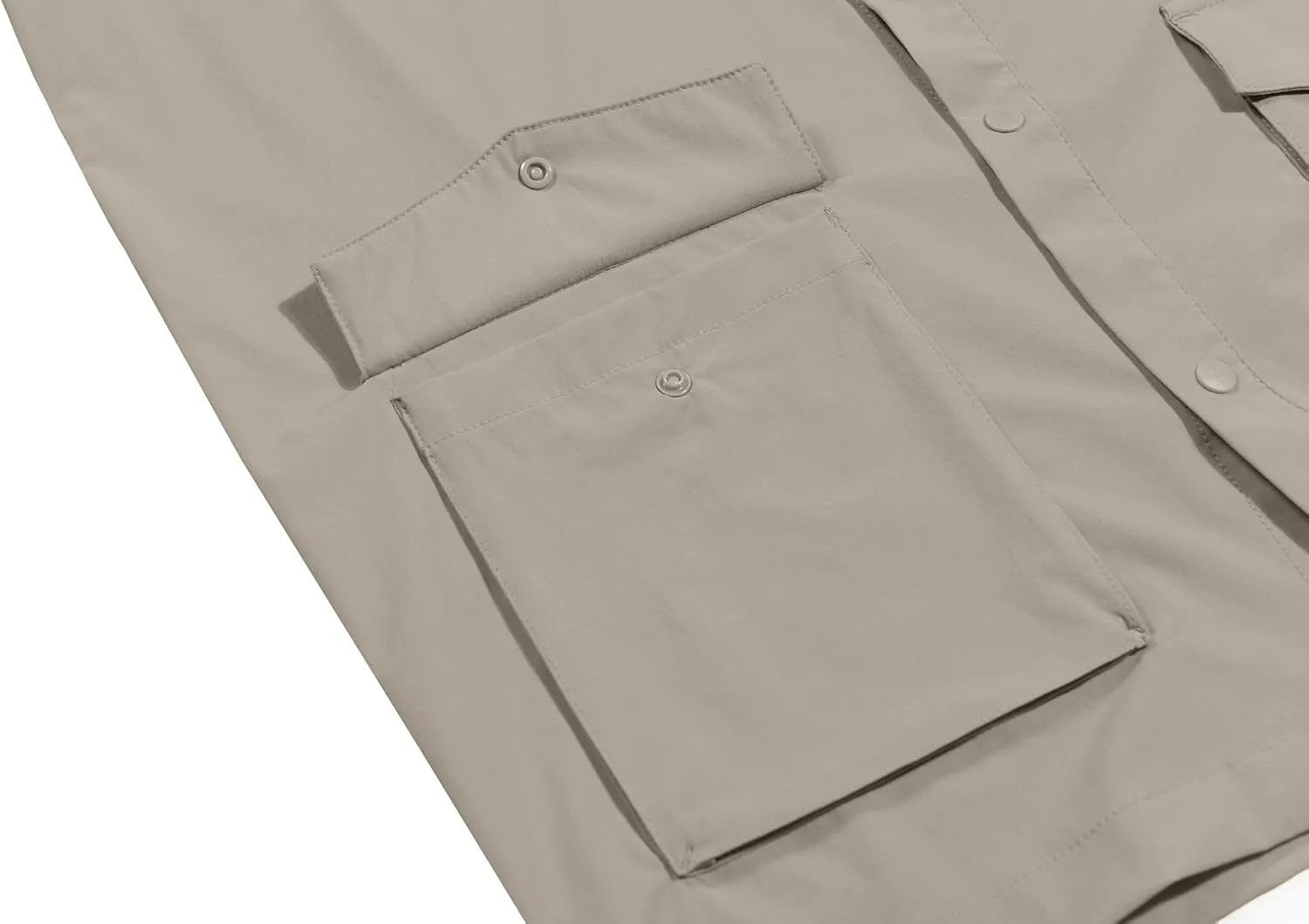 Little Donkey Andy Men's Lightweight Quick Dry Shirts for Hiking Travel Fishing Short Sleeve UPF50 Cargo Pocket