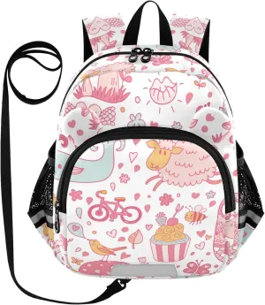 Lovely Birds Cute Whale Little Kid Toddler Backpack Baby Boys Girls Kindergarten Pre School Bags Cute Cartoon Backpacks for children