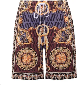 Luxury Brand Mens Printed Elastic Waist Drawstring Quick Dry Stretch Beach Swim Board Track Shorts Swimsuits