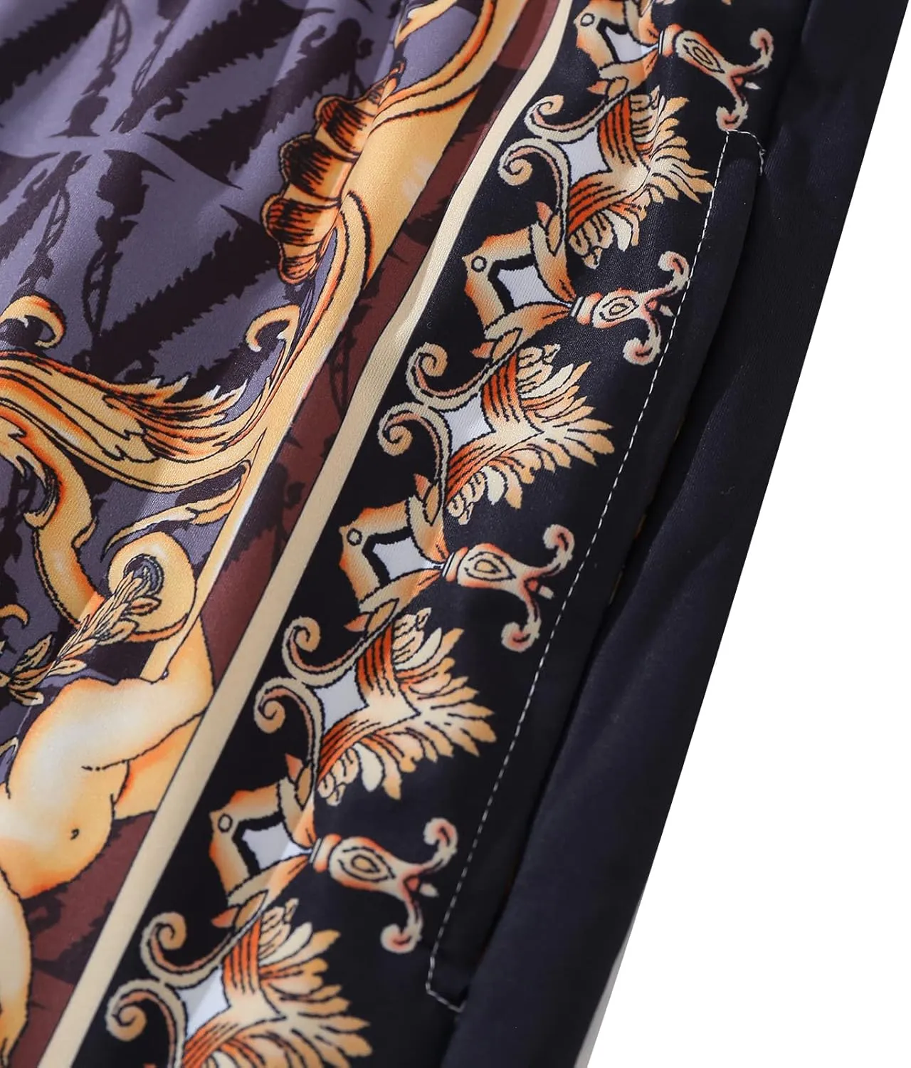 Luxury Brand Mens Printed Elastic Waist Drawstring Quick Dry Stretch Beach Swim Board Track Shorts Swimsuits