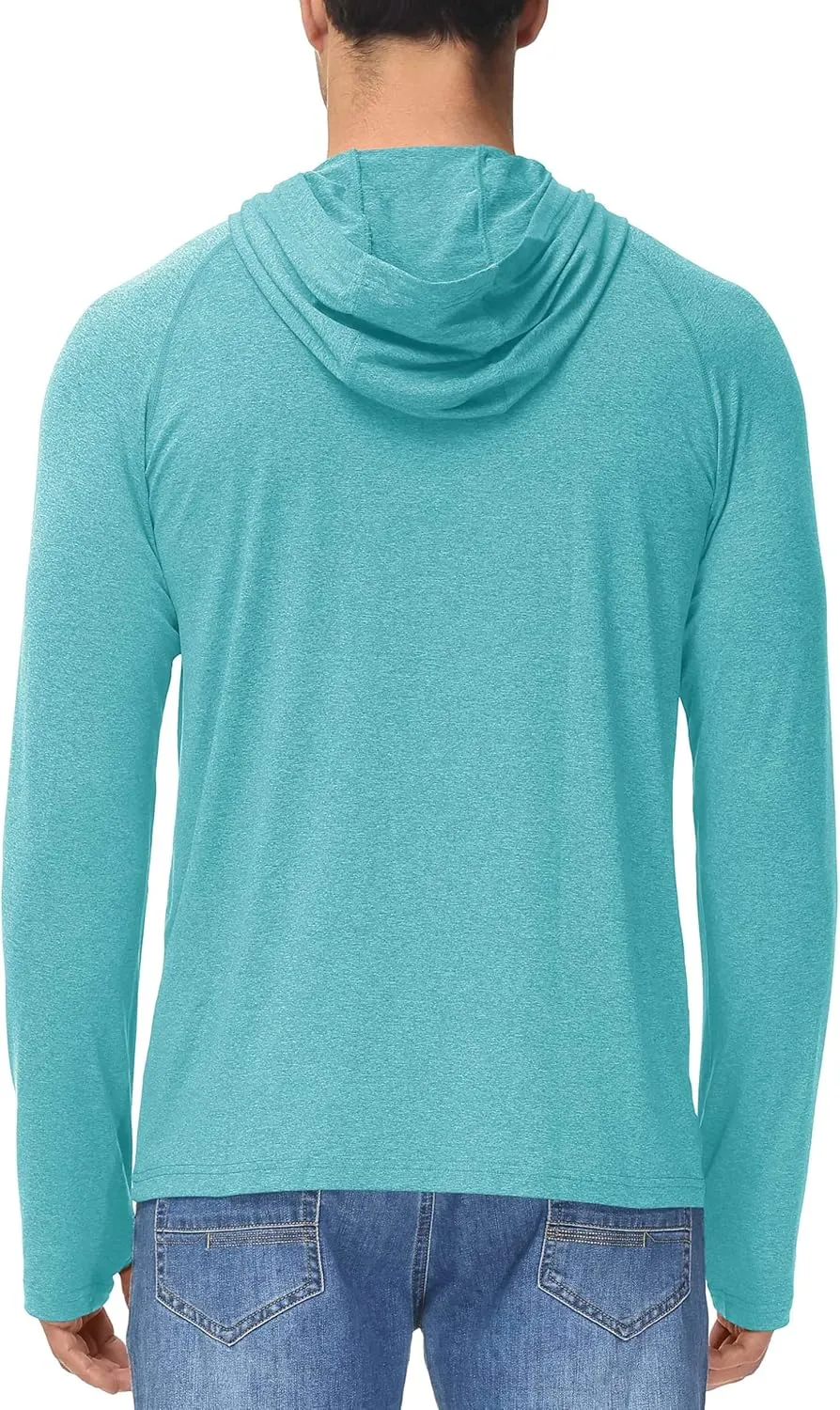 MAGCOMSEN Men's UPF 50  Sun Protection Hoodie Lightweight Long Sleeve Rash Guard Shirts Fishing Swim Athletic Workout