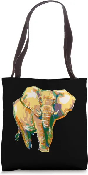 Majestic Elephant - Elephant Hand Drawn Nature Tote Bag