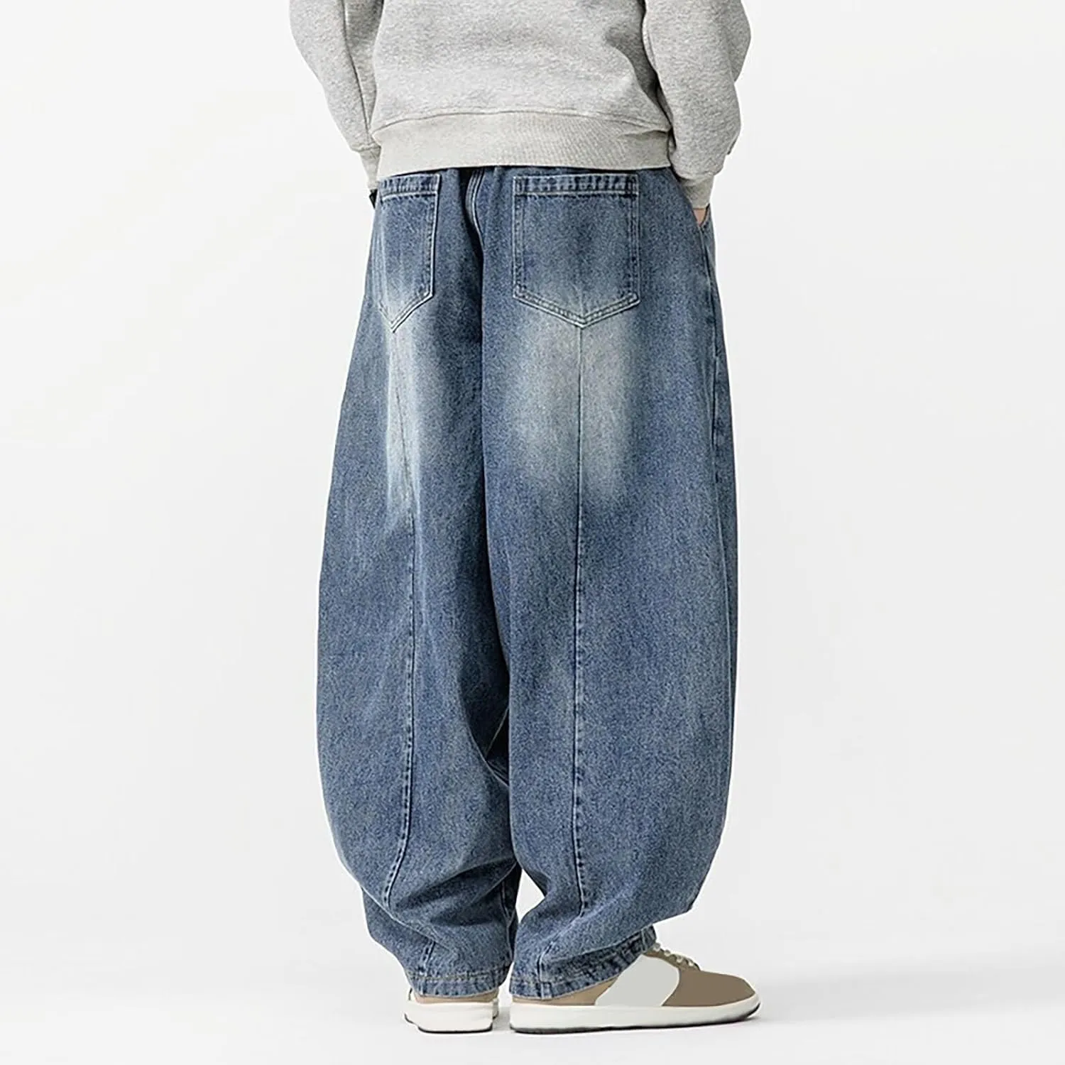 Man Pants Pants for Man Denim Medieval Harem Western Flare Wide Leg Summer Fall Pants 2025