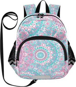 Mandala Vector Vintage Little Kid Toddler Backpack Baby Boys Girls Kindergarten Pre School Bags Cute Cartoon Backpacks for children