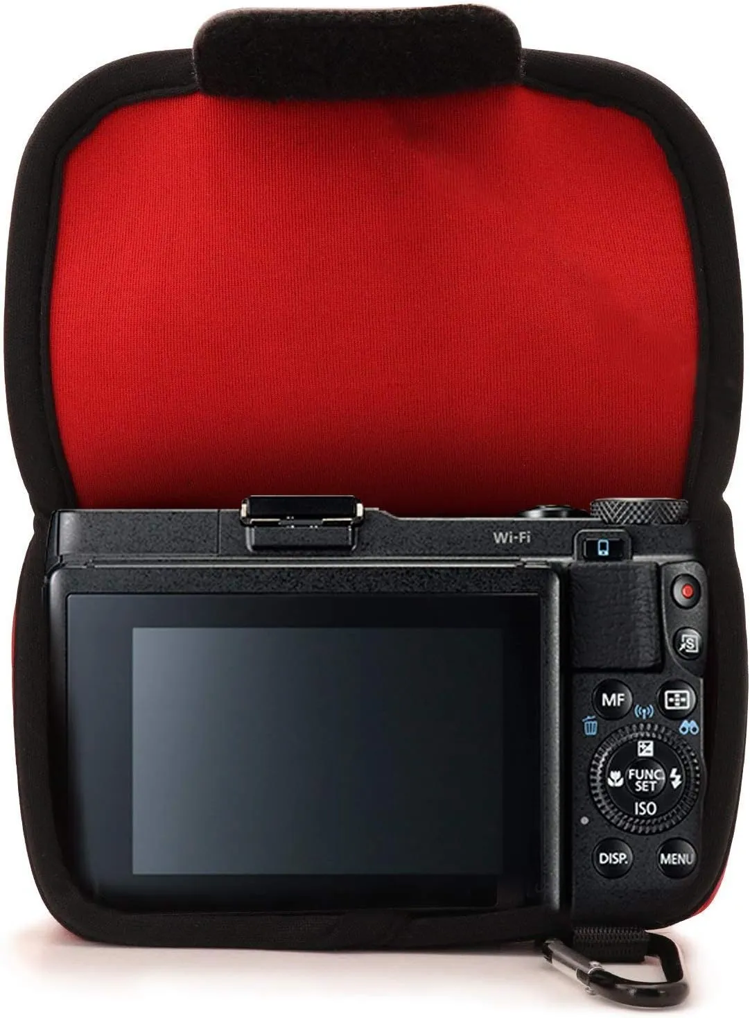 MegaGear ''Ultra-Light'' Neoprene Camera Case, Bag - Protective Cover for Canon PowerShot G1 X Mark II - with Carabiner for Easy Carrying (