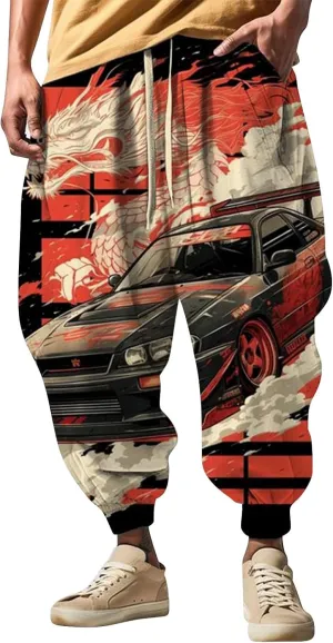 Men Linen Drop Crotch Wide Leg Baggy Harem Pants Sweatpants Mens Drawstring Aladdil Hippie Harem Pants Linen Pants