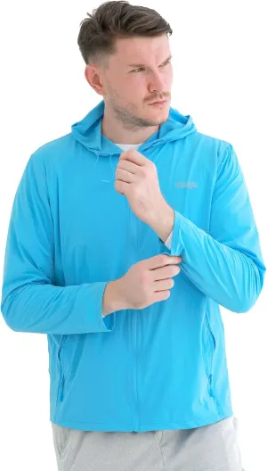Men's UPF 50  Sun Protection Shirts Jacket, Lightweight Full Zip Hoodie Long Sleeve Shirt for Fishing Hiking Running
