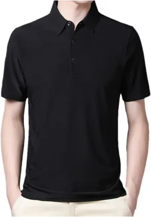 Mnjyihy Men Summer Multi-Colors Polo Shirt Bussiness Moisture Wicking Quick-Dry Short Sleeve Casual Polo Shirts