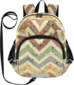 Multicolored Tulip Floral Little Kid Toddler Backpack Baby Boys Girls Kindergarten Pre School Bags Cute Cartoon Backpacks for children