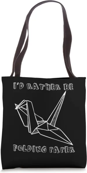 Origami Master Cranes Funny Paper Folding Lover Humor Outfit Tote Bag