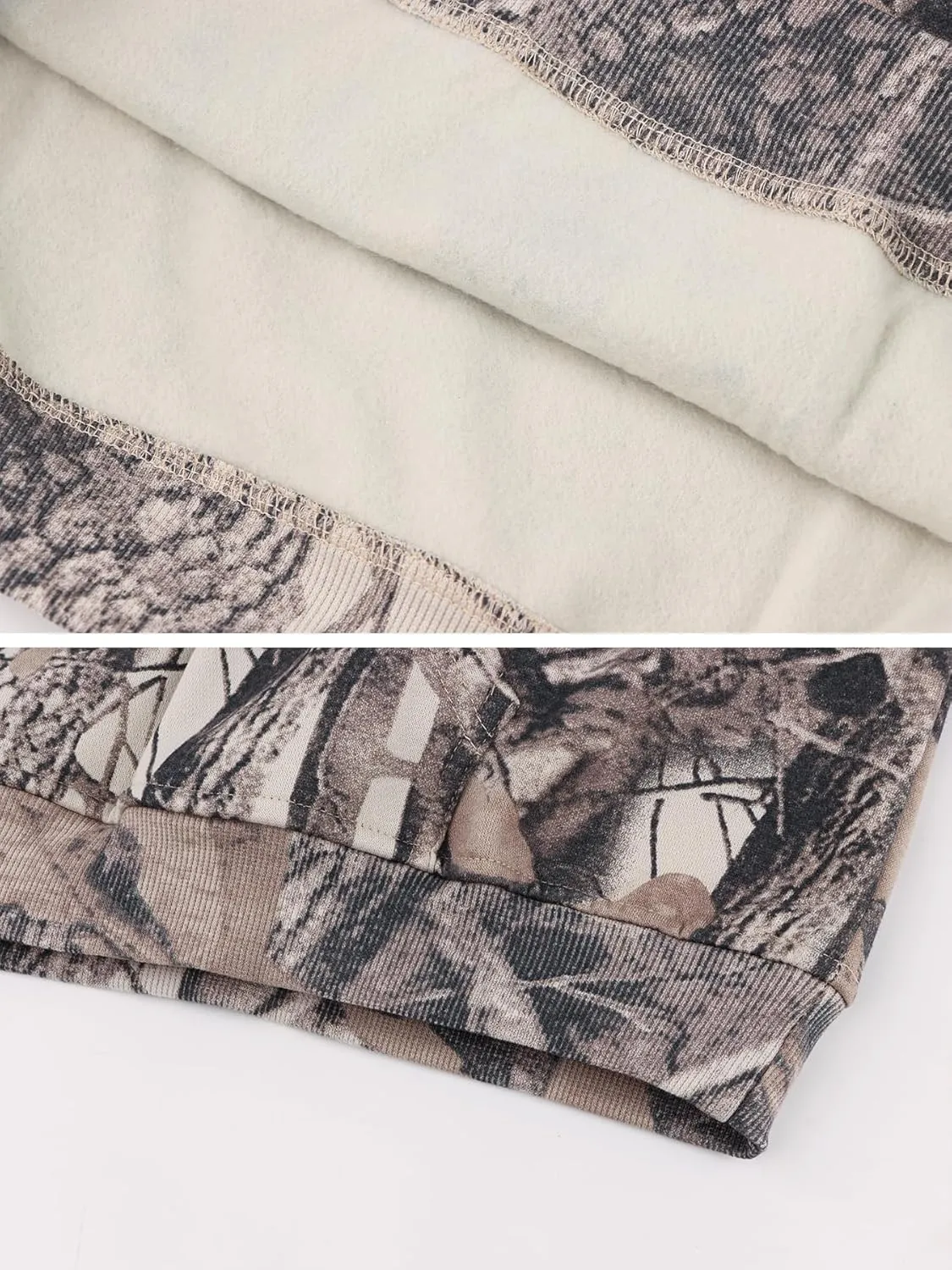 Oversized Camo Sweatshirt For Women Men Maple Leaf Camouflage Sweatshirts Hunting Camo Pullover Tops