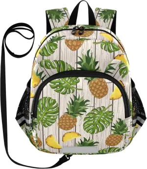 Palm Leaves Pineapples Little Kid Toddler Backpack Baby Boys Girls Kindergarten Pre School Bags Cute Cartoon Backpacks for children