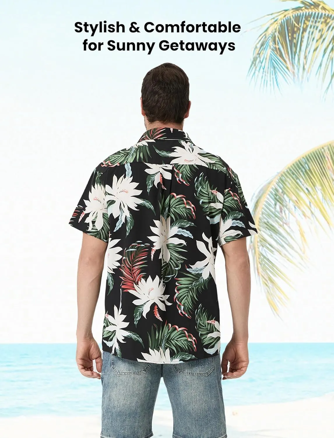PATPAT Family Hawaiian Matching Outfits Mommy and Me Outfits Caribbean Vacation Summer Tropical Halter Sundresses and Shirts