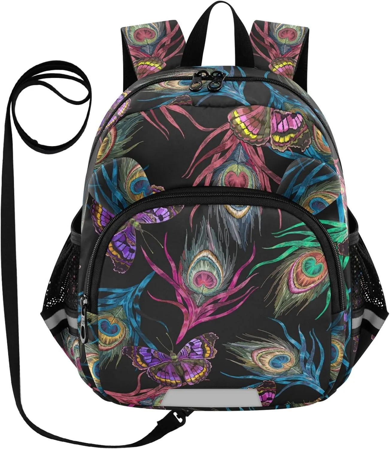 Peacock Feathers Butterflies Little Kid Toddler Backpack Baby Boys Girls Kindergarten Pre School Bags Cute Cartoon Backpacks for children