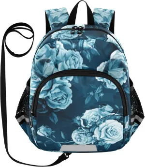 Peony Leaves and Birds Little Kid Toddler Backpack Baby Boys Girls Kindergarten Pre School Bags Cute Cartoon Backpacks for children