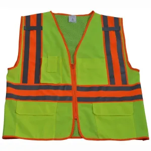 Petra Roc LV2-FSMBCB2 ANSI Class 2 Two Tone DOT Surveyors Vest