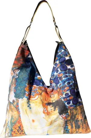 RaanPahMuang Work of Art Fashion V Shoulder Bag Mother and Child Gustav Klimt
