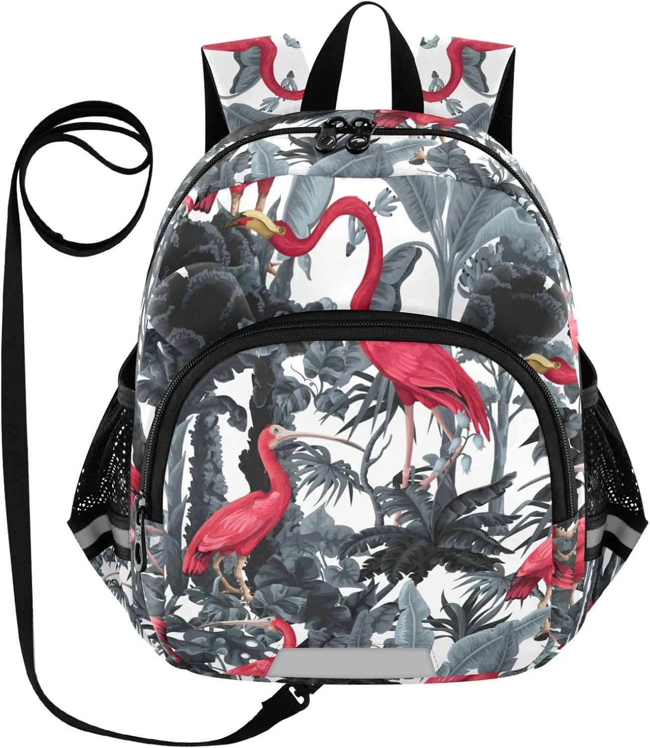 Red Flamingos Tropical Little Kid Toddler Backpack Baby Boys Girls Kindergarten Pre School Bags Cute Cartoon Backpacks for children