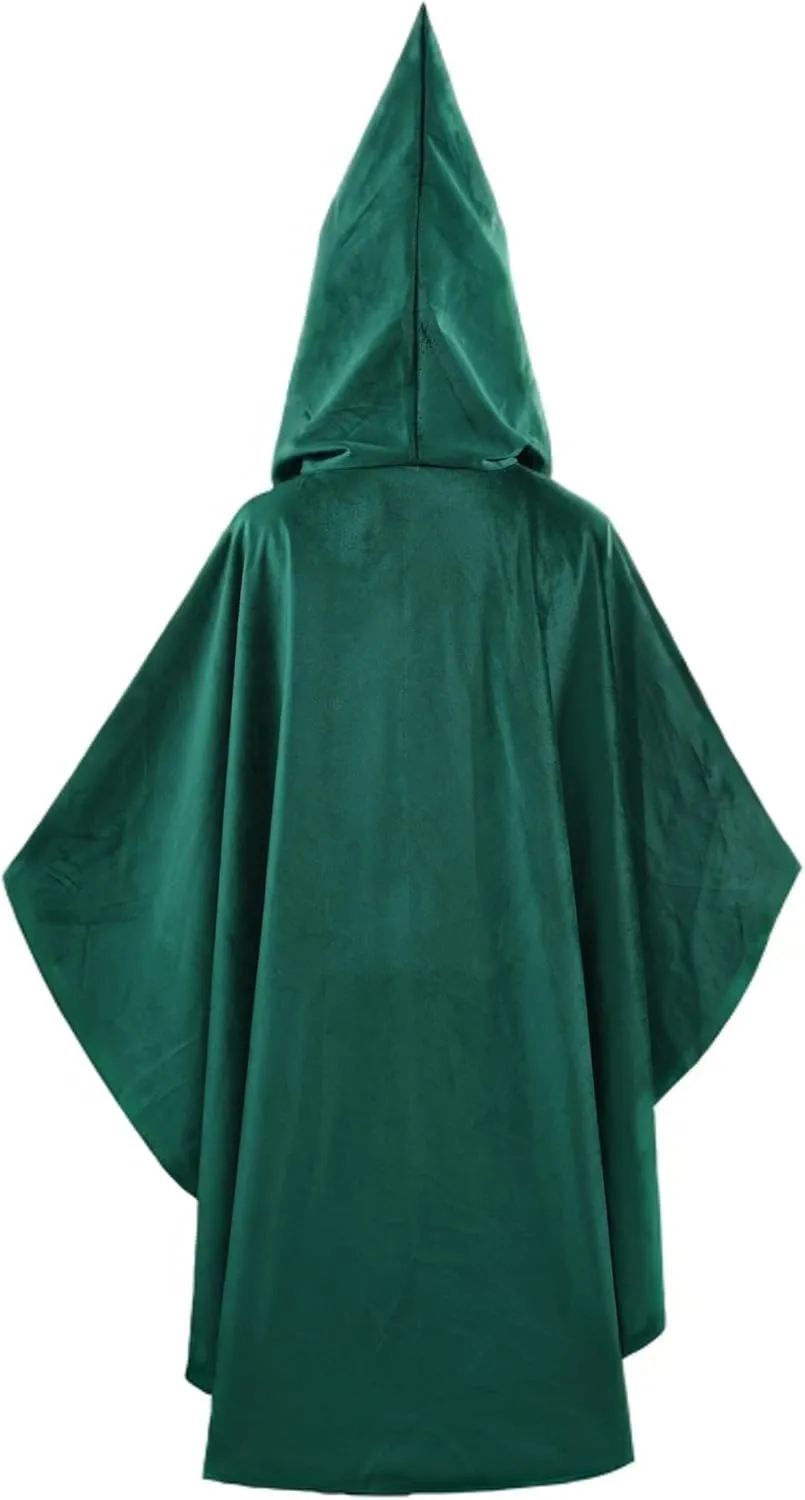Renaissance Cloak with Hood Women Medieval Costume Adult Cosplay Halloween Party Cape