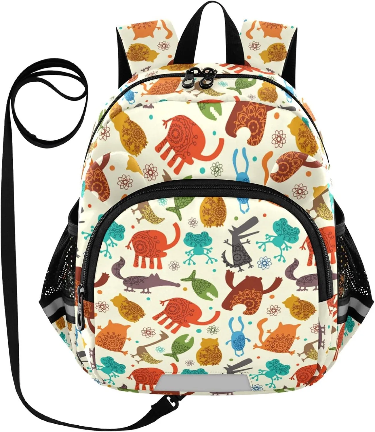 Retro Animals Brown Little Kid Toddler Backpack Baby Boys Girls Kindergarten Pre School Bags Cute Cartoon Backpacks for children