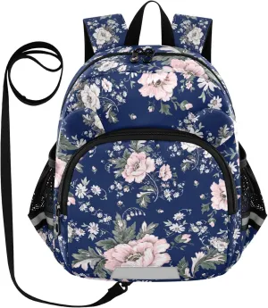 Retro Buds and Foliage Little Kid Toddler Backpack Baby Boys Girls Kindergarten Pre School Bags Cute Cartoon Backpacks for children