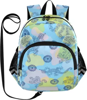 Retro Snake Blue Little Kid Toddler Backpack Baby Boys Girls Kindergarten Pre School Bags Cute Cartoon Backpacks for children
