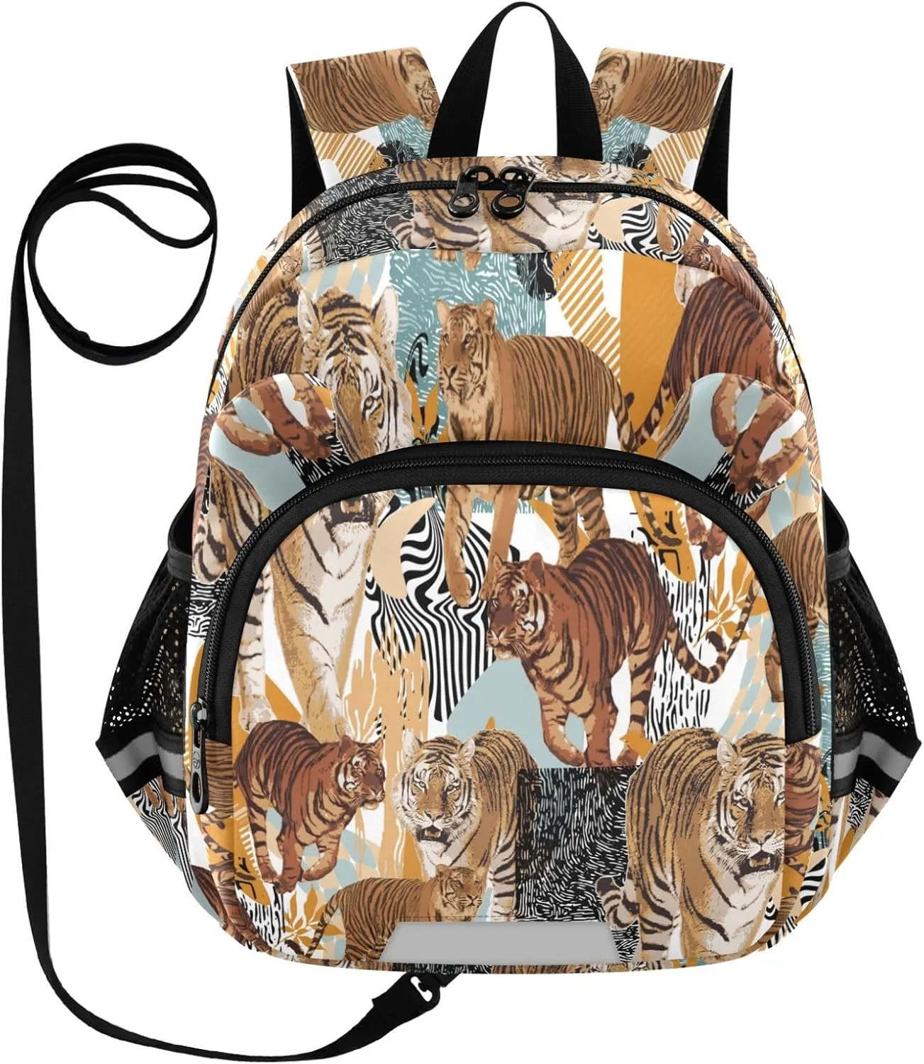 Retro Tigers Little Kid Toddler Backpack Baby Boys Girls Kindergarten Pre School Bags Cute Cartoon Backpacks for children