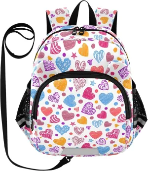 Romantic Valentine's Day Love Little Kid Toddler Backpack Baby Boys Girls Kindergarten Pre School Bags Cute Cartoon Backpacks for children