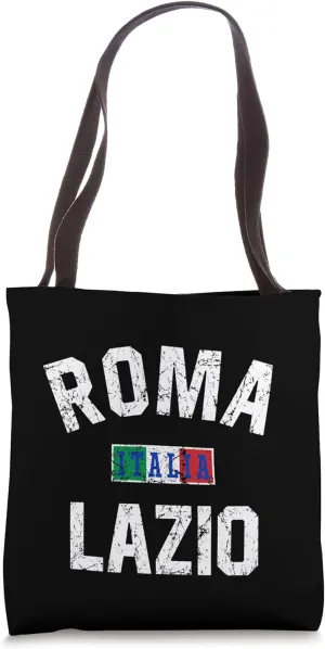 Rome Italy Lazio Italian Flag Distressed Print Tote Bag