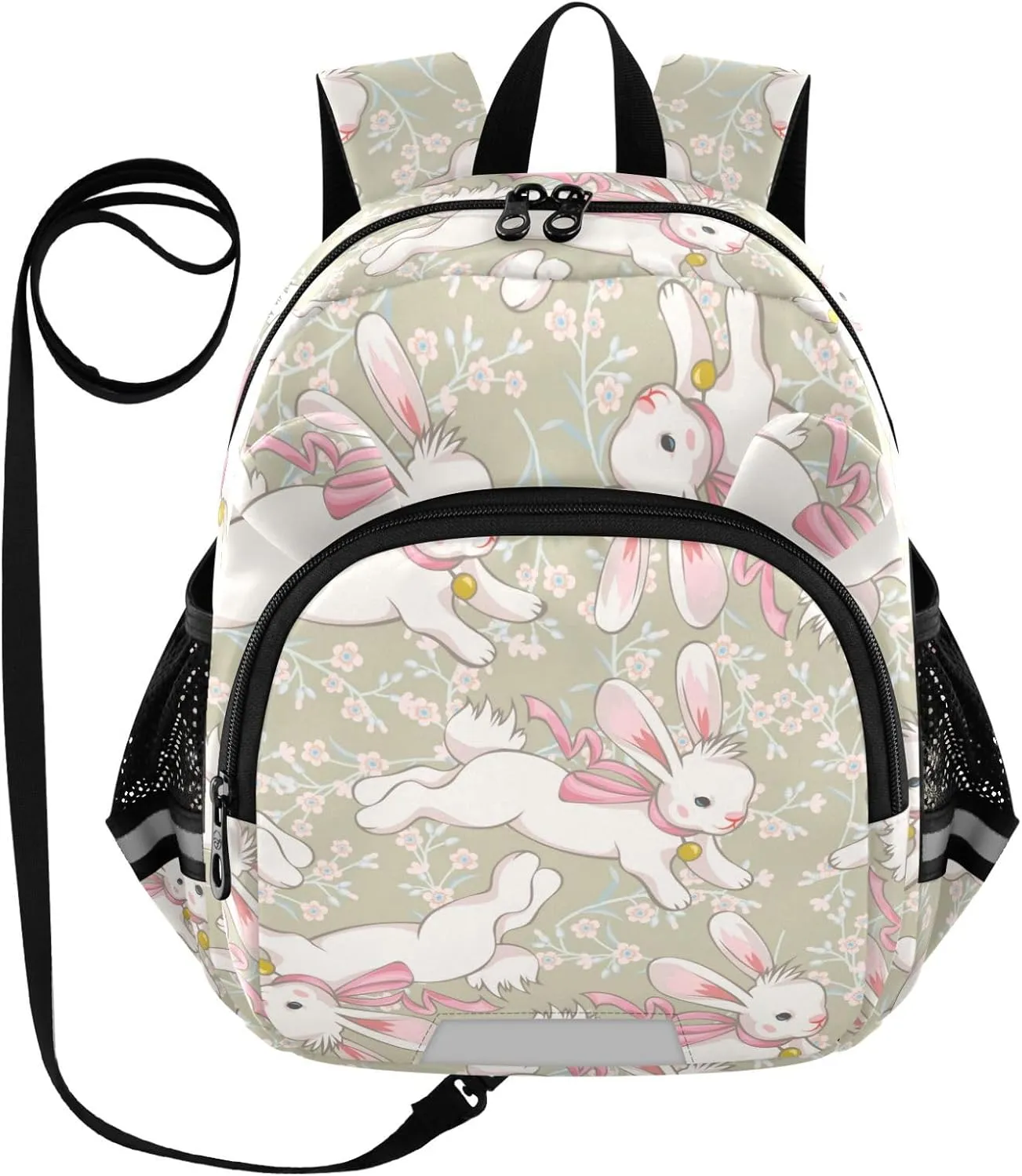 Running Bunny Blooming Meadow Little Kid Toddler Backpack Baby Boys Girls Kindergarten Pre School Bags Cute Cartoon Backpacks for children